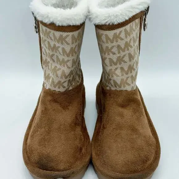 Michael Kors Little Kids’ Marilu Brown Fleece Lined Boots Size 11 - Picture 3 of 8
